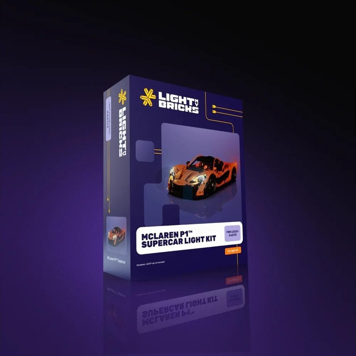 Actual product image Light my bricks LMB 2.0 LED light set for LEGO 47172 McLaren P1
