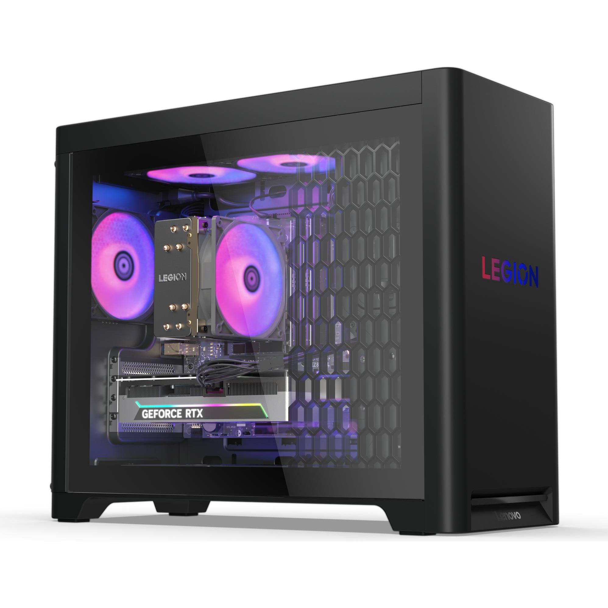 Lenovo Legion T5 30IAS10 (1000 GB, 32 GB, Intel Core Ultra 7 265KF, GeForce RTX 5070), PC, Schwarz