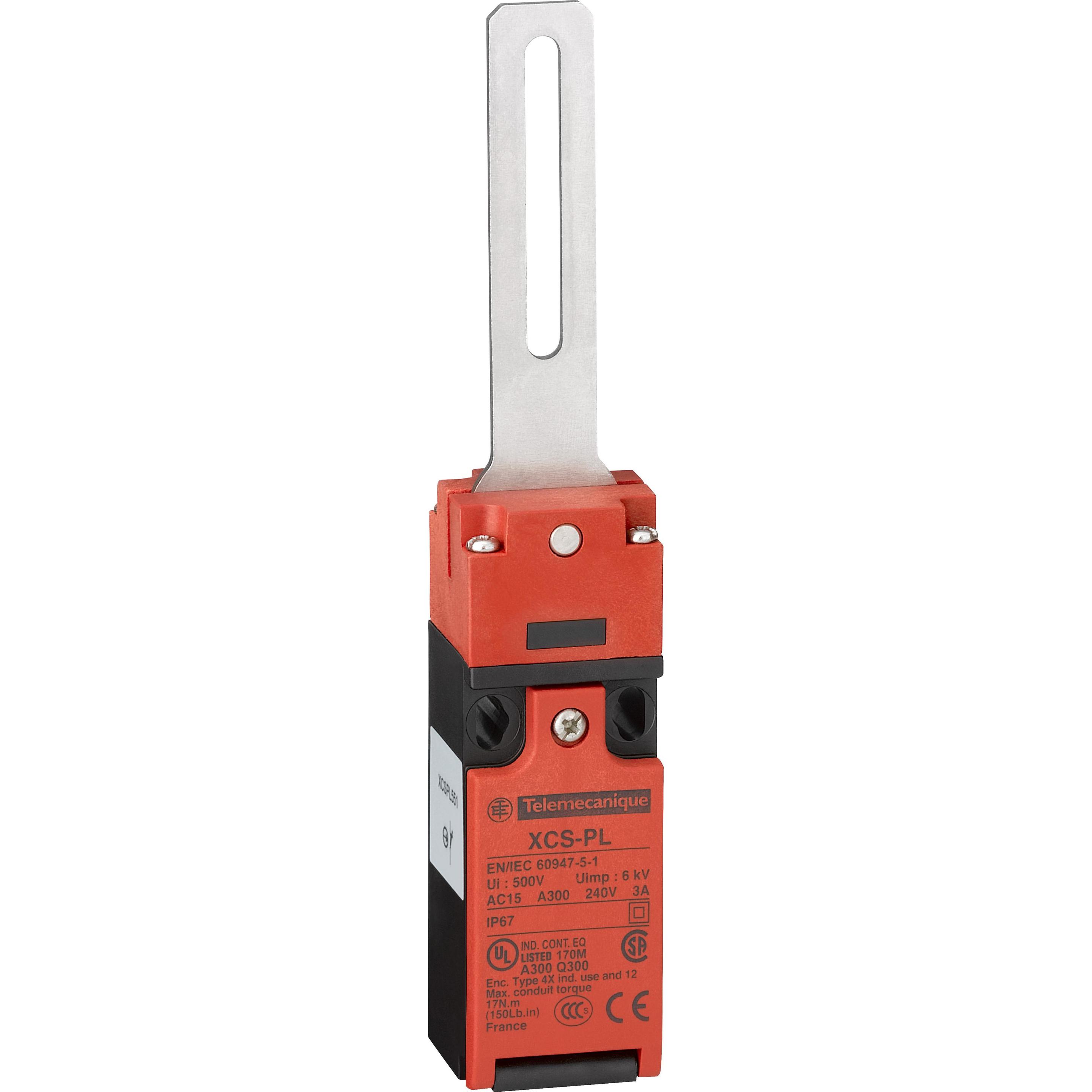 TE Sensors, Systemstromversorgung, Safety Limit Switch, Straight Lever, M16