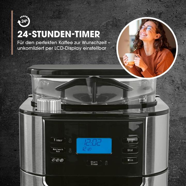 Immagine prodotto Barista Kaffee & Technik Caffettiera a filtro con macinino