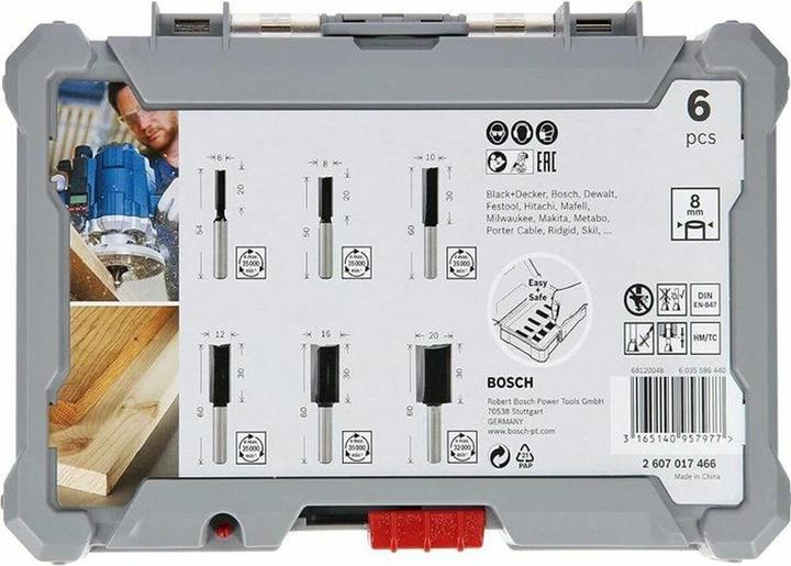 Immagine prodotto Bosch Professional Zubehör Set di frese per scanalatura con gambo da 8 mm