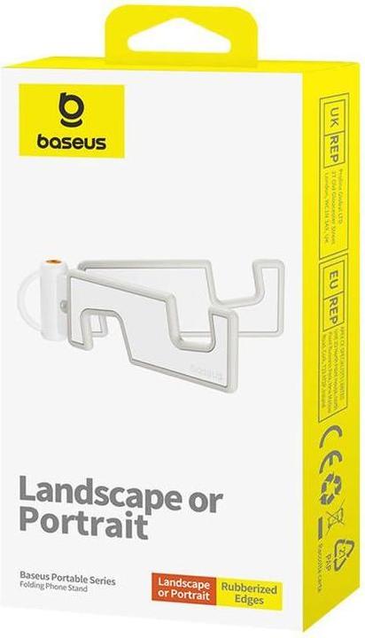 Actual product image Baseus Portable fold-out phone stand - white