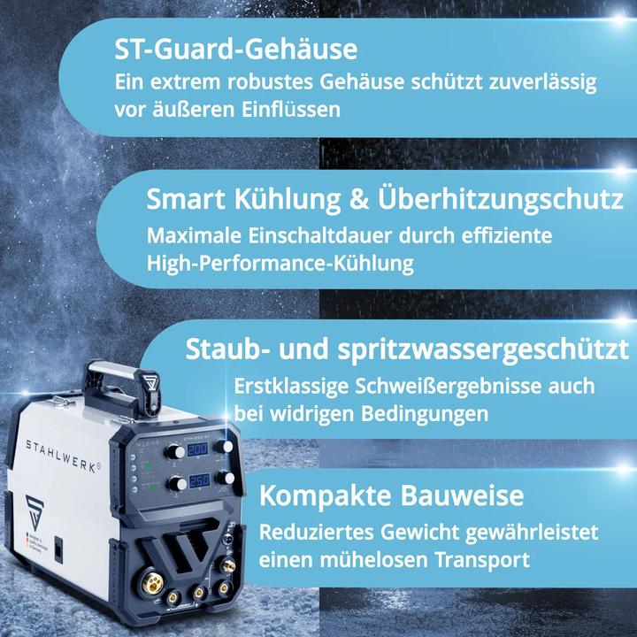 Produktbild Stahlwerk 4 in 1 Kombi-Schweissgerät CTM-250 ST mit 200 A und 50 A Plasma-Funktion
