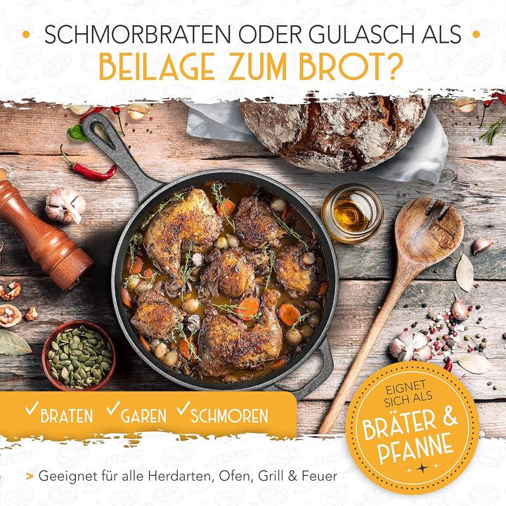 Actual product image Krustenzauber Bread pot (Casserole + stew pot, Cast iron)