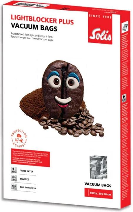 Solis Vakuumierbeutel 20 x 30 cm Lightblocker plus (50 Stk.) (50 x)