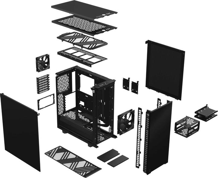 Image du produit Fractal Define 7 Compact Black Solid (ATX, mATX, Mini-ITX)