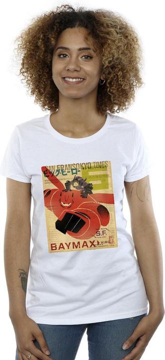 Image du produit Disney - T-shirt BIG HERO BAYMAX FLYING BAYMAX NEWSPAPER - Femme (M)