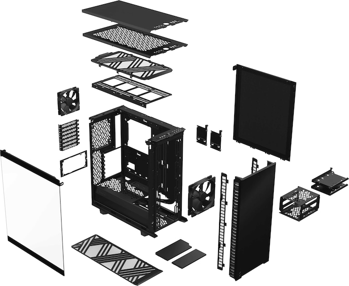Image du produit Fractal Define 7 Compact Black TG Light (ATX, mATX, Mini-ITX)