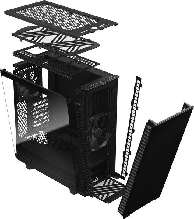 Image du produit Fractal Define 7 Compact Black TG Light (ATX, mATX, Mini-ITX)