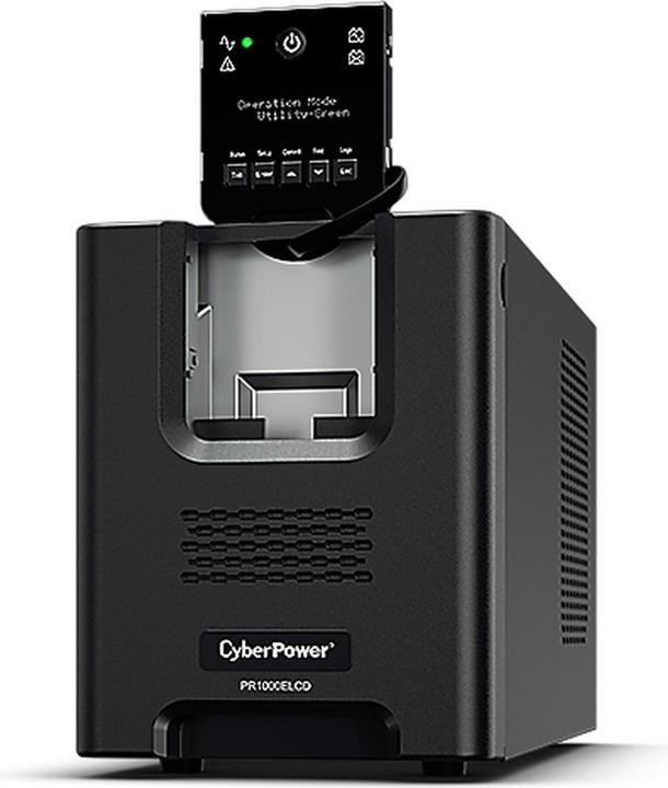 Produktbild Cyberpower PR1000ELCD Line-Interactive 1000VA/900W Sinsuwelle AVR LCD Ausgang (8) IEC RS232 USB HID EPO SNM... (1000 VA, 900 W, Line-Interaktiv USV)