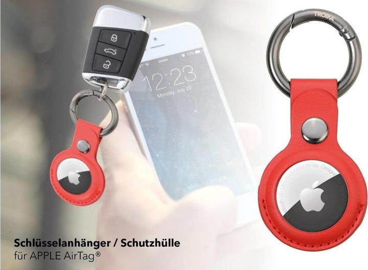 Image du produit Troika Porte-clés Airtag Cover rouge
