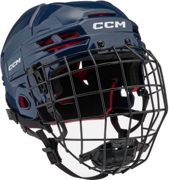 Actual product image CCM Tacks 70 JR hockey helmet with cage (Ena Velikost, red) (One size)