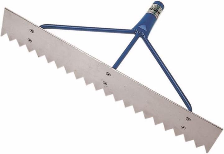 Actual product image Idealspaten SIEGER aluminum tar spreader 'serrated blade' screwed powder coated without handle
