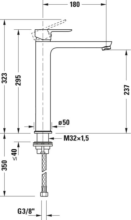 Immagine prodotto Duravit D-Code miscelatore monocomando per lavabo XL FreshStart e Minusflow, a libera installazione
