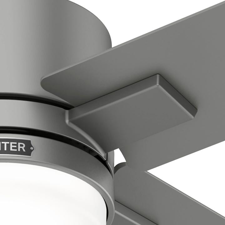 Actual product image Hunter Fans DC Deckenventilator Mila Silber mit LED & Fernbedienung (44 dB)