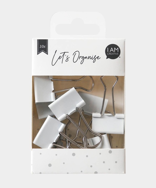 Produktbild Herlitz Aktenklammer Binder clips weiss 25mm 10Stk (10 x)