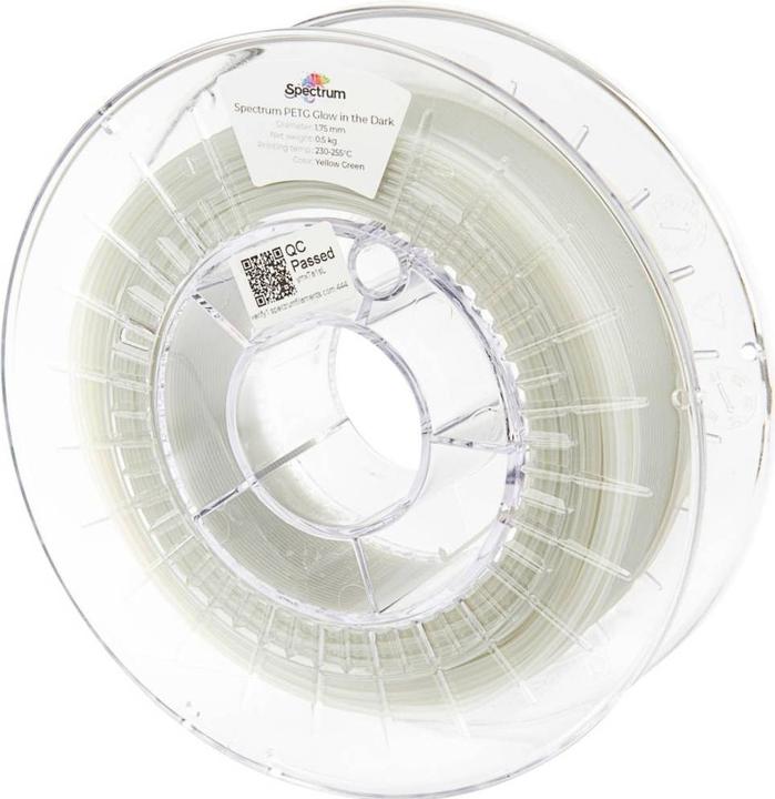 Image du produit PETG Glow in the Dark Green 0.5kg 1.75mm (PETG, 1.75 mm, 500 g)