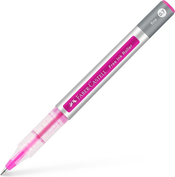 Actual product image Faber-Castell Free Ink rollerball pen grey 0.7 mm, writing colour: pink, 1 pc. (1x)