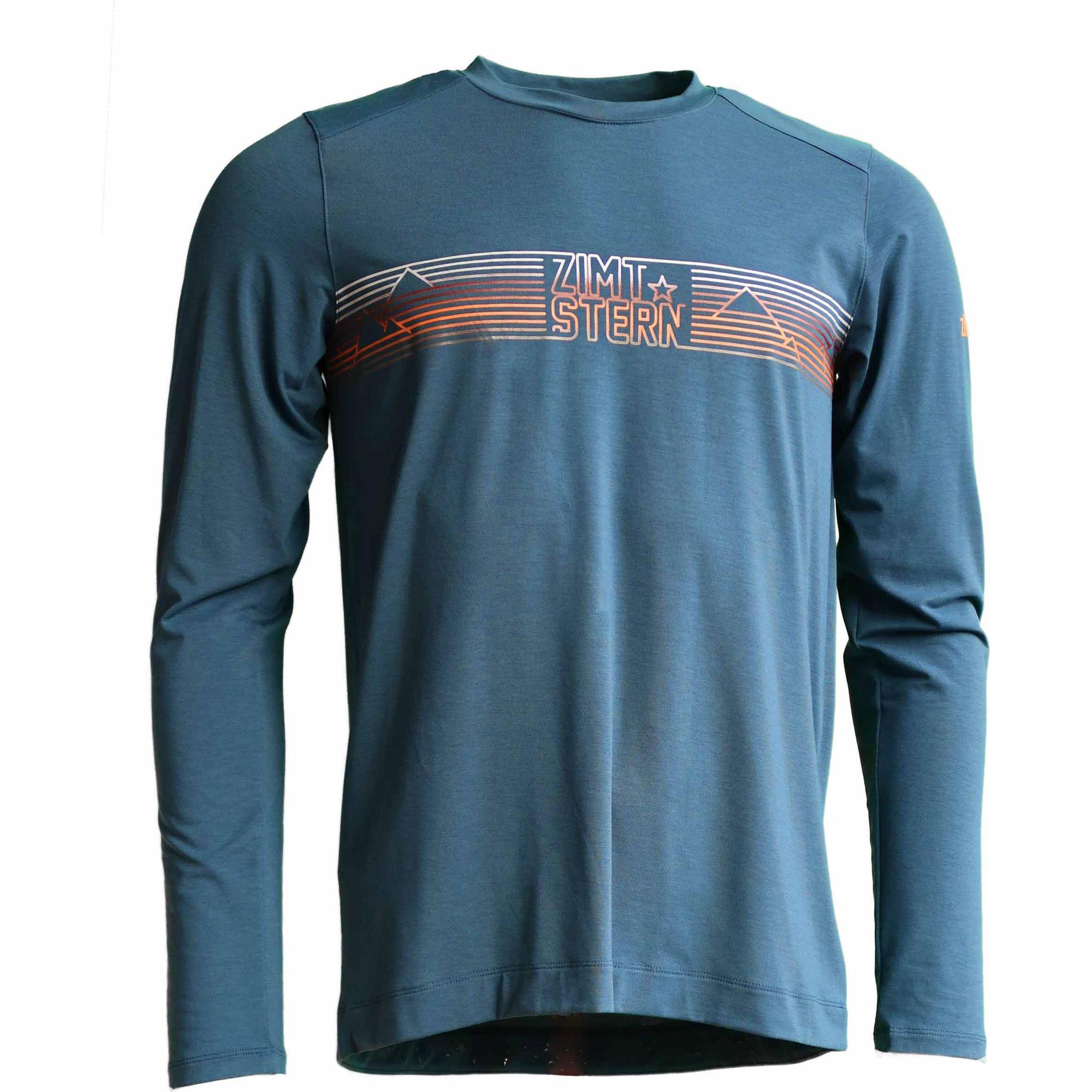 Zimtstern, Herren, Velotrikot, Trailflowz Shirt L/S (M), Blau, M