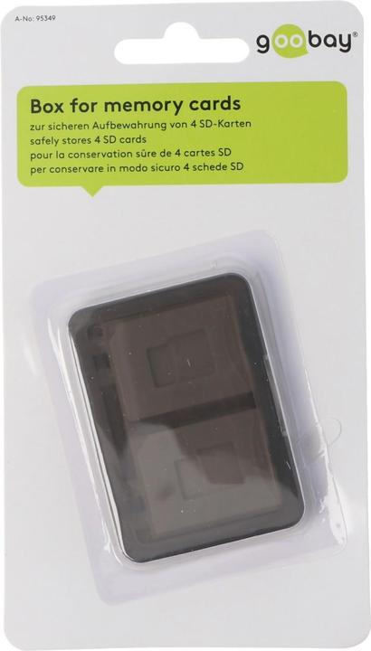 Actual product image AccuCell Storage box for up to 4x SD memory cards (Memory card cover)