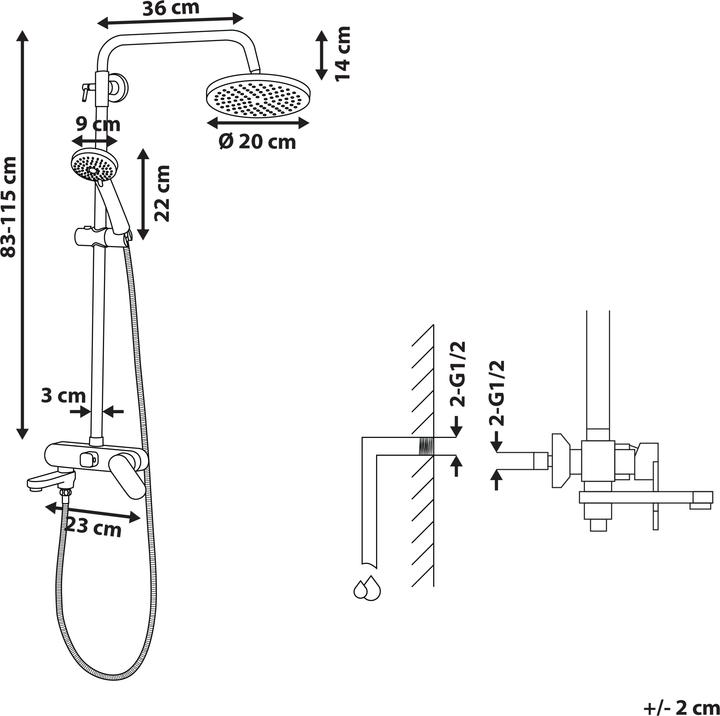 Actual product image Beliani Gurara