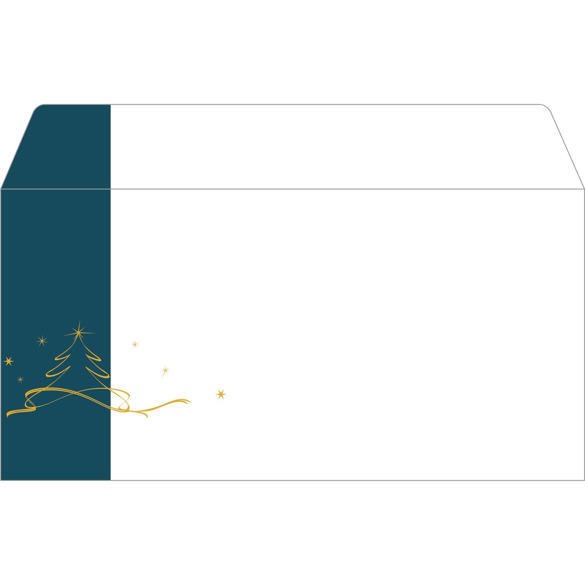 Sigel, Busta da lettere, Carta con motivi natalizi (DL, 50 x)