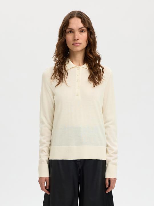 Produktbild Selected Slfthea Ls Knit Merino Collar Neck Noos (M)