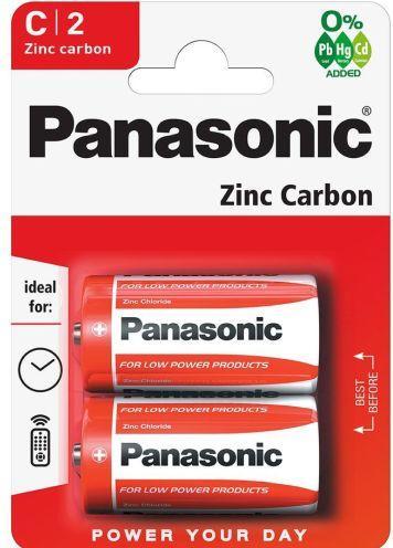 Actual product image Panasonic Zinc Carbon C/R14 2psc (2 pcs., R14)