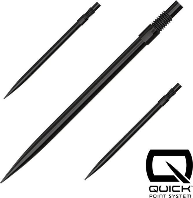 Harrows Quick Point Standard Spitzen - Schwarz 35mm