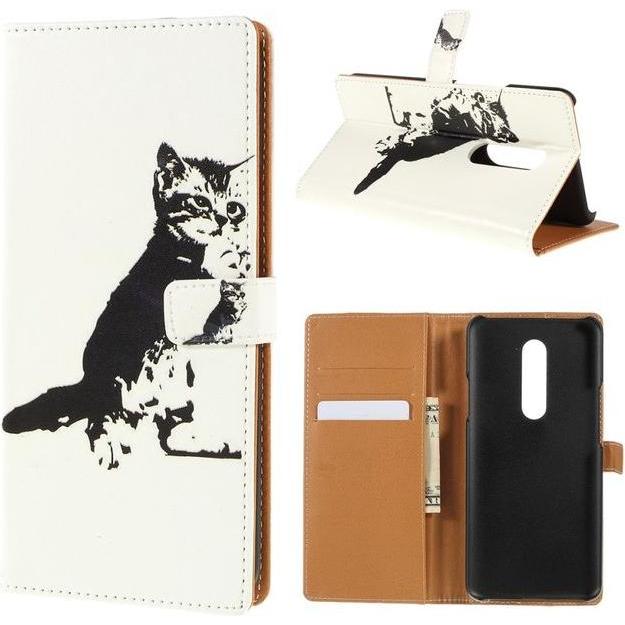 MU Style Leder Bookcover Image Series (OnePlus 7 Pro), Smartphone Hülle, Mehrfarbig