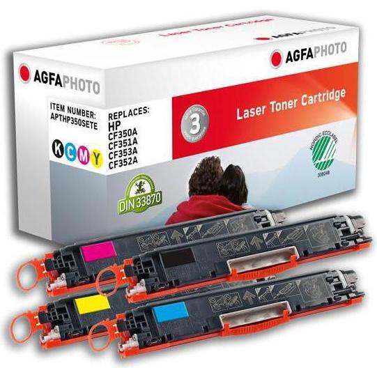AGFAPHOTO, Toner, TONER K/C/M/Y, RPL. CF350A (M, C, B, Y)