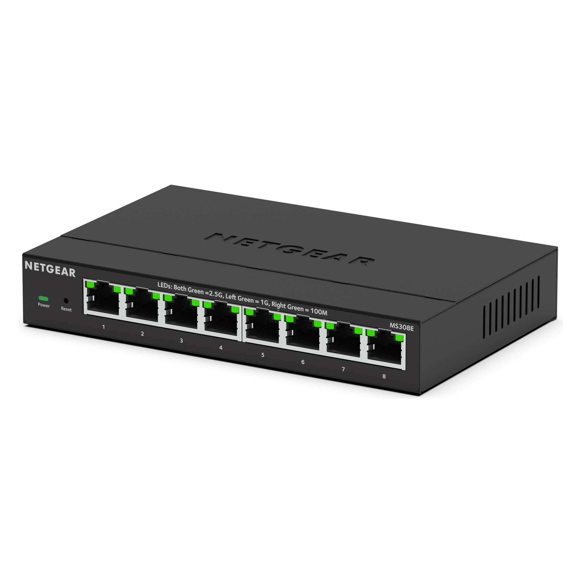 Netgear MS308E (8 Ports), Netzwerk Switch, Schwarz
