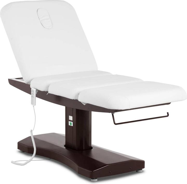 Weiss mit dunkelbrauner Basis