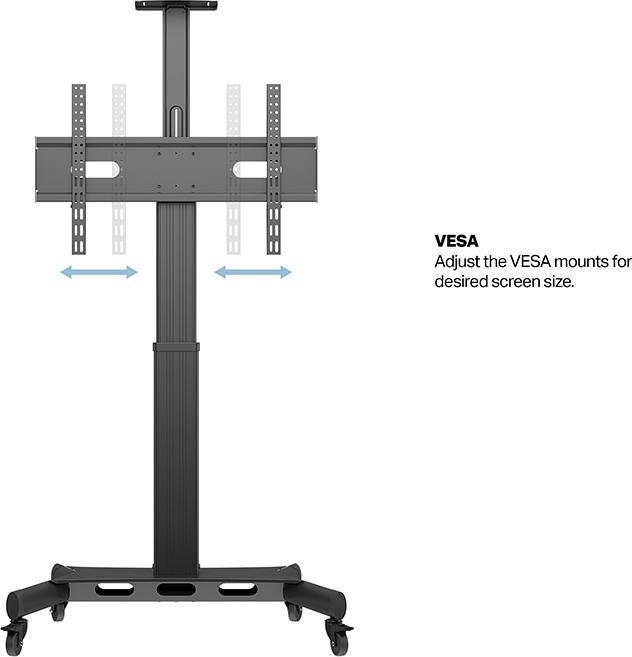 Actual product image Multibrackets Stand electr. 32-75", max 60 kg, black (75", 60 kg)