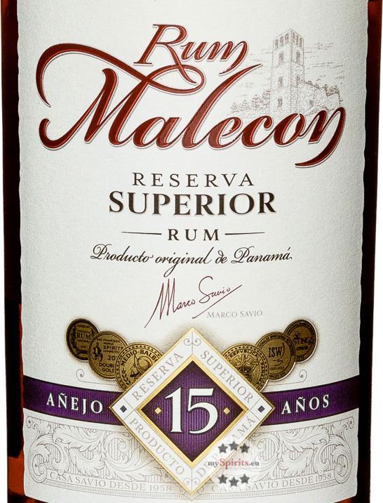 Produktbild Malecon 15 years (1 x 70 cl)