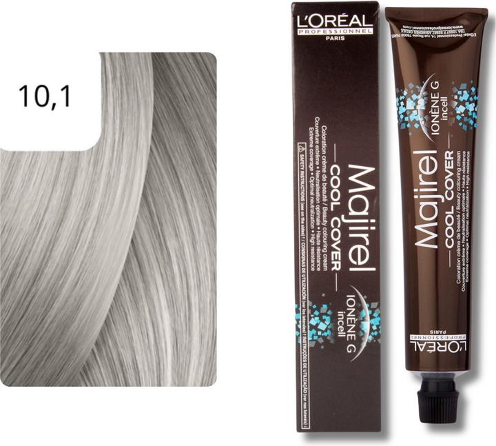 Immagine prodotto L'Oréal Professionnel Majirel Cool Cover colore dei capelli (10.1 Cenere biondo platino)