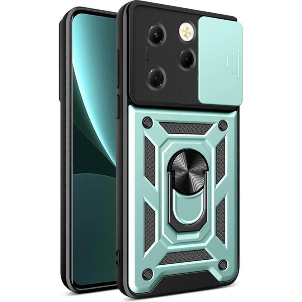 Techsuit - CamShield Series - Infinix Hot 40 / 40 Pro / Tecno Spark 20 Pro - Green (Infinix Hot 40i, Tecno Spark 20 Pro), Cover smartphone, Verde
