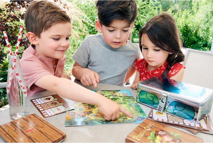 Actual product image Haba Find the code. Pirate Island (German)