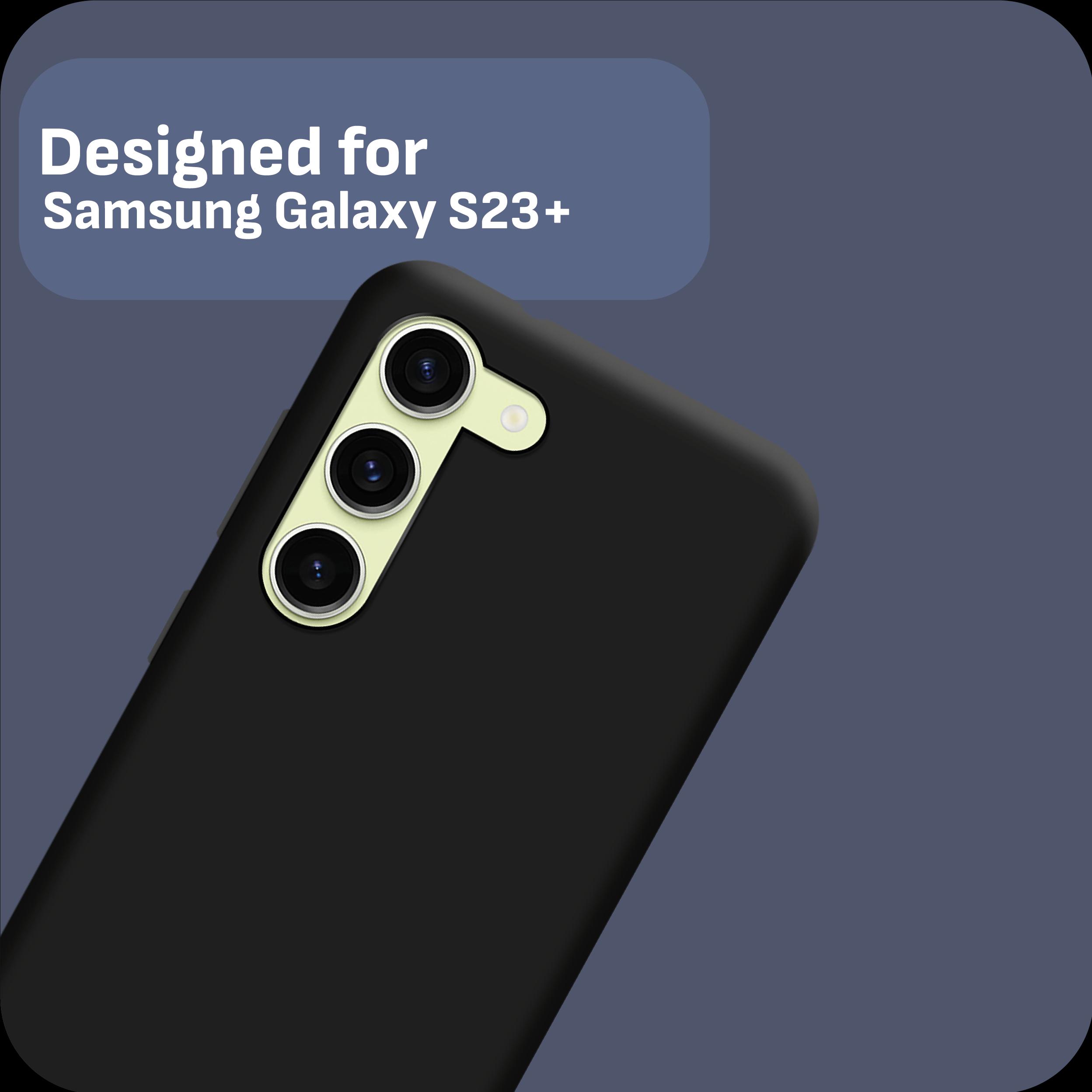 Thumbnail - Cazy Silikon Hülle Kompatibel mit Samsung Galaxy S23+ - Soft TPU Schutz - (Samsung Galaxy S23+), Smartphone Hülle, Schwa...