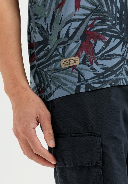 Produktbild Camel Active Kurzarm Poloshirt mit Allover Print (M)