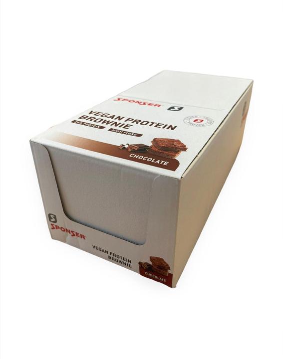 Immagine prodotto Sponser Brownie proteico vegano (Cioccolato, Cioccolatino, Chocolate, 12 pz., 600 g)