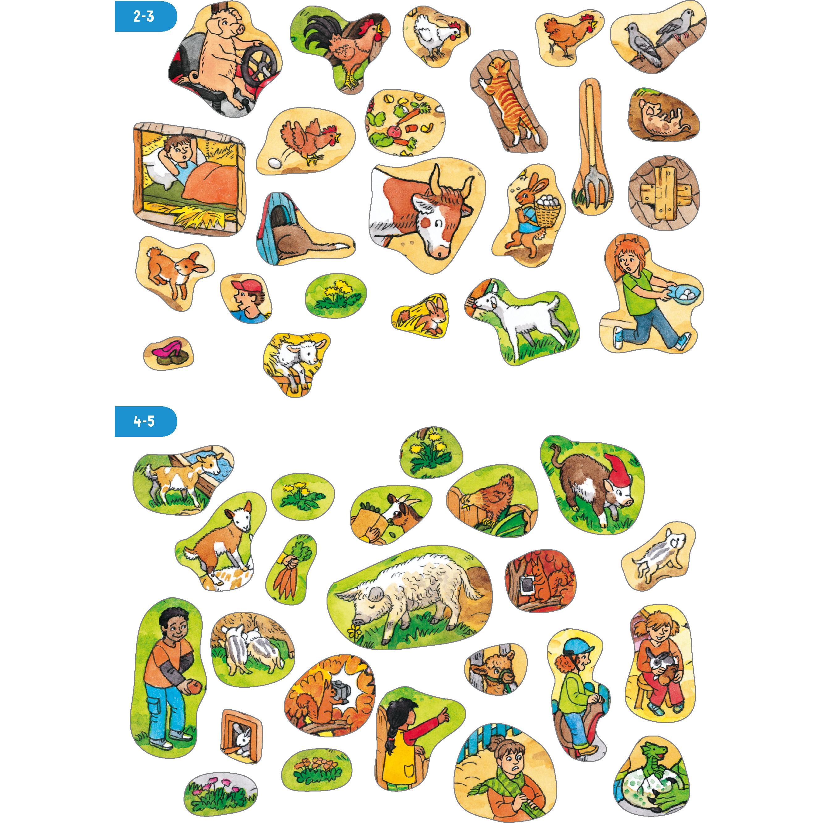 Ravensburger, Sticker, Wimmeln, Rätseln, Stickern: Tiere