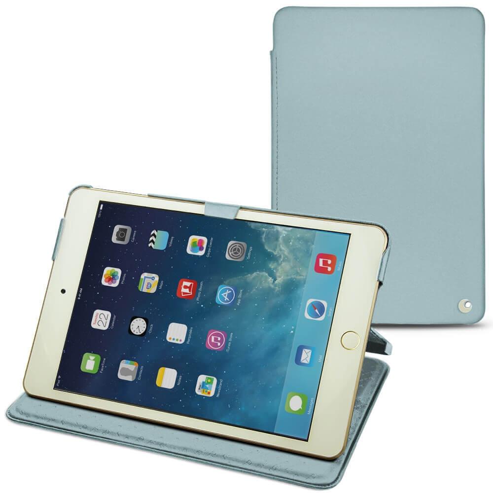 Noreve Lederschutzhülle horizontal (iPad Mini 5), Tablet Hülle, Blau