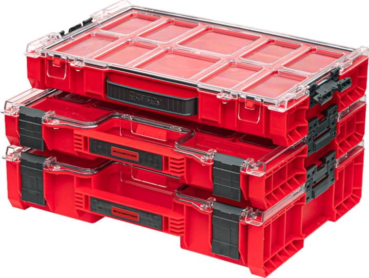 Productafbeelding Tool Brothers Toolbrothers RHINO PRO Organiser 300 RED ULTRA HD stapelbaar 452 x 358 x 110 mm 9 l IP54 met 8