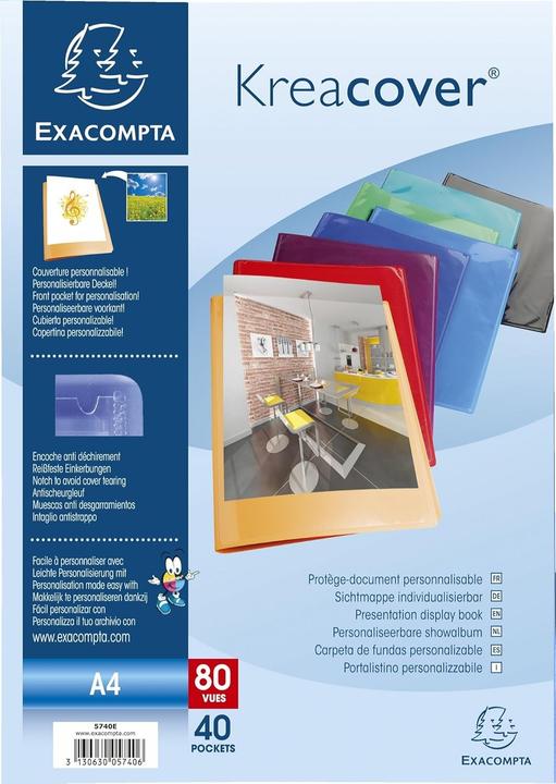 Actual product image Exacompta Kreacover, PP, DIN A4, 40 sleeves (A4, 12x)