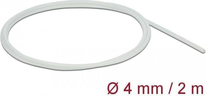 Produktbild Delock Schutzschlauch Glasfasergeflecht 2 m x 4 mm weiss (Kabelschlauch, 200 cm)