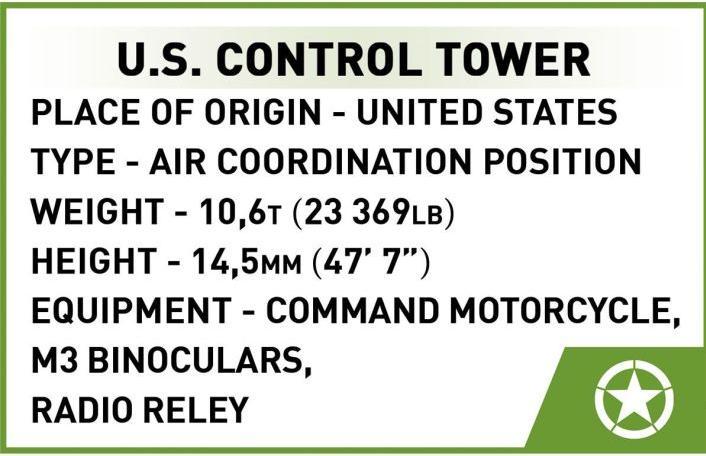 Nutritional values and ingredients Cobi U.S. Control Tower