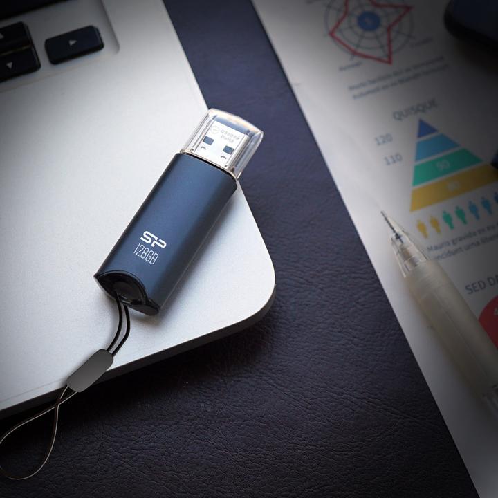Actual product image Silicon Power memory USB Marvel M02 64GB USB 3.0 Blue (64 GB)