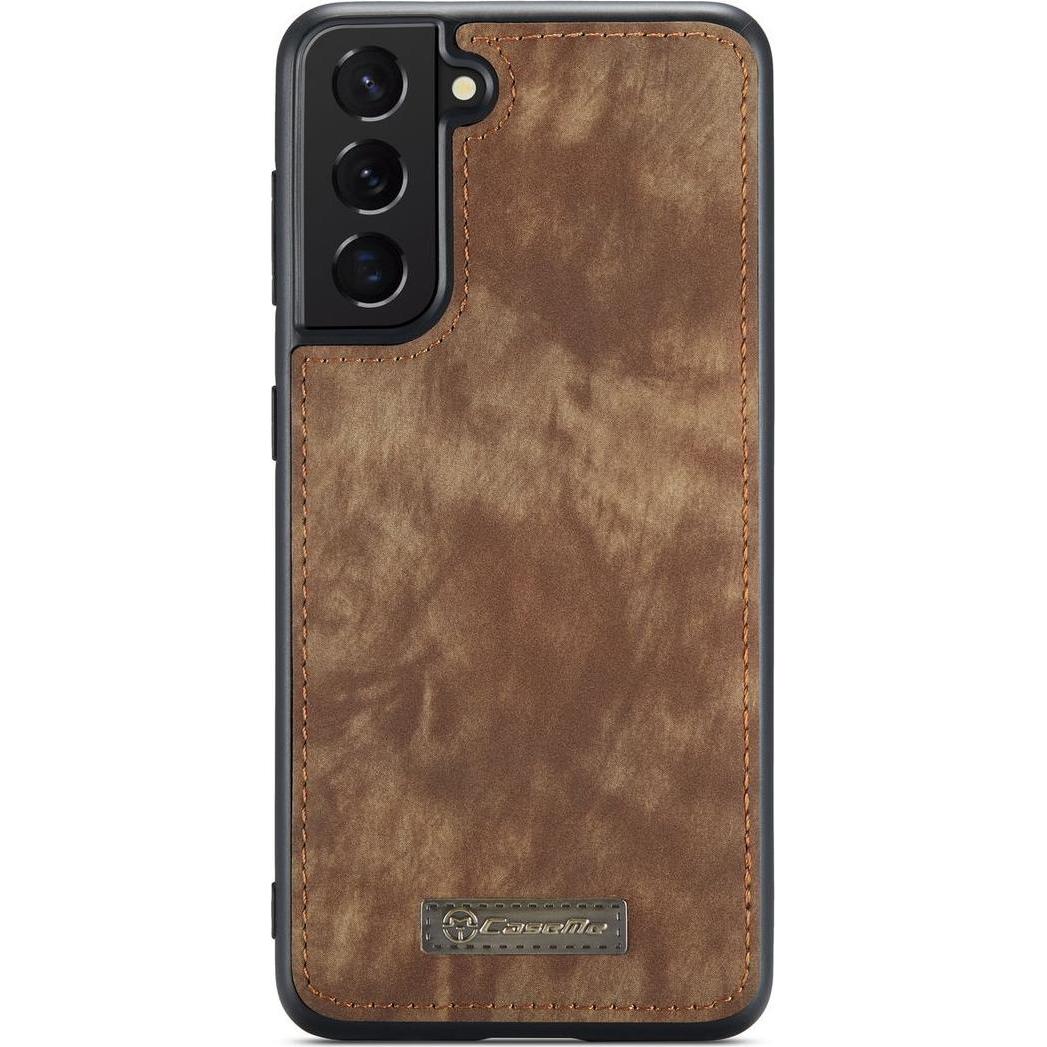 König Design Hülle Handy Schutz für Samsung Galaxy S21 Plus Case Flip Cover Tasche Etui Braun (Samsung Galaxy S21+), Sma...