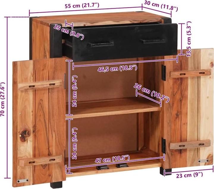 Produktbild vidaXL Sideboard (30 x 30 x 75 cm)